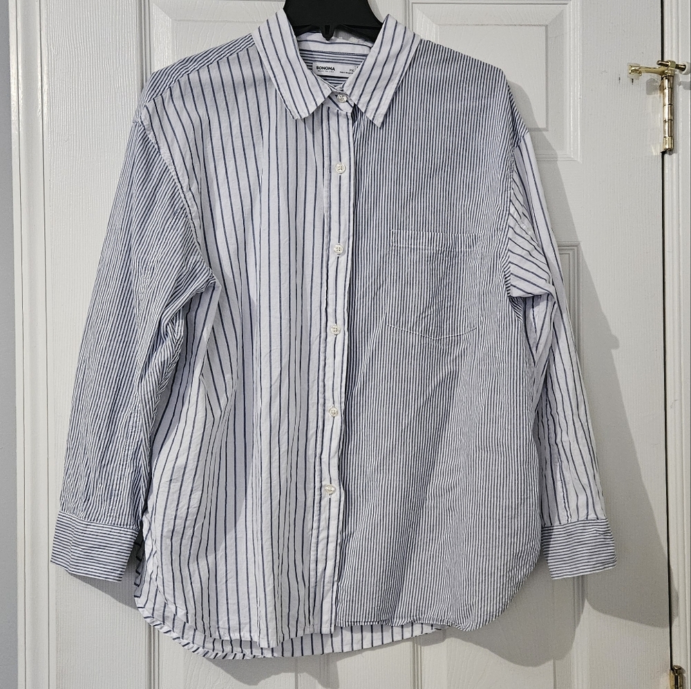 Women's Sonoma Oversized Boyfriend Shirt - XL Petite